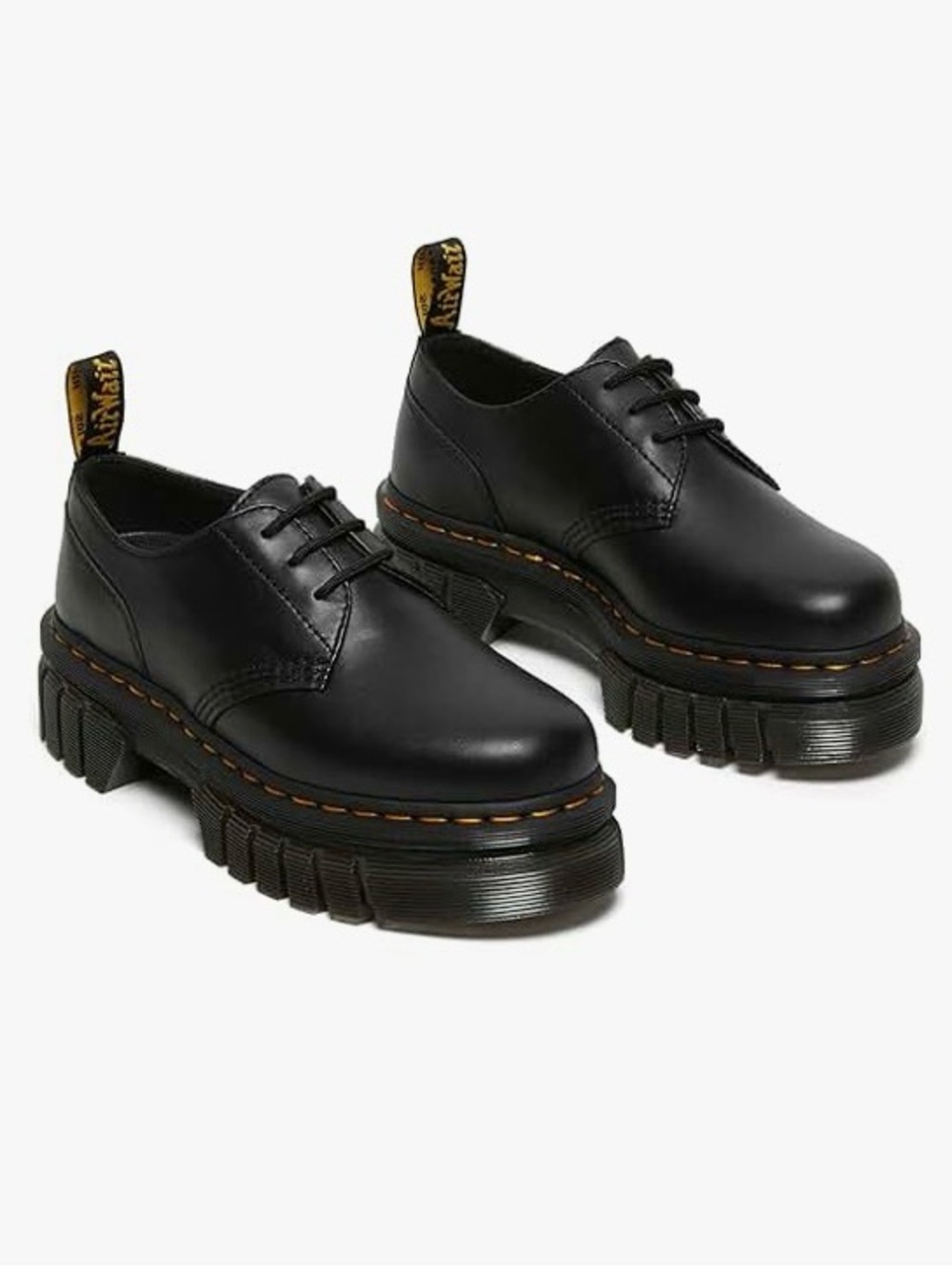 ✨Brand new never worn ✨  Dr. Martens Audricks Max Black Leather Platform Oxfords